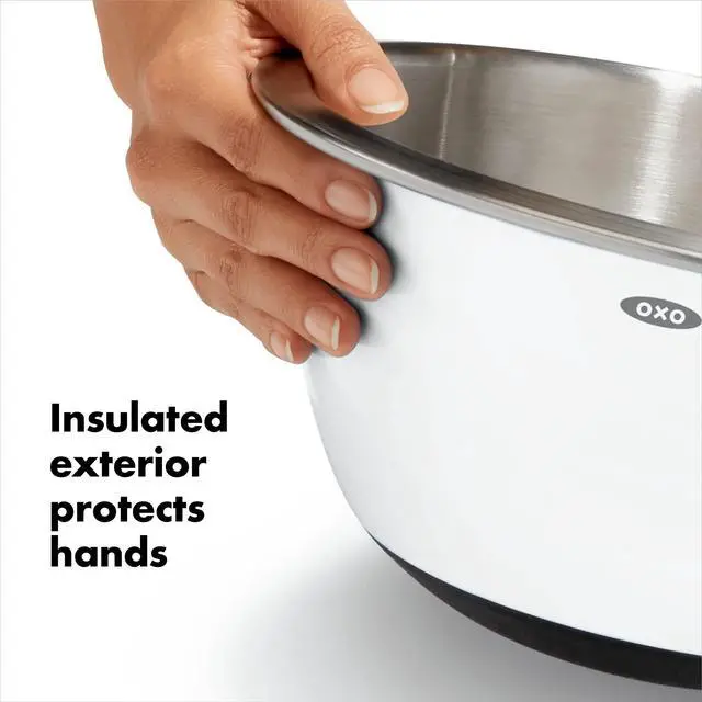 Alt view image 3 of 7 - Good Grips 3-Piece Stainless-Steel Mixing Bowl Set