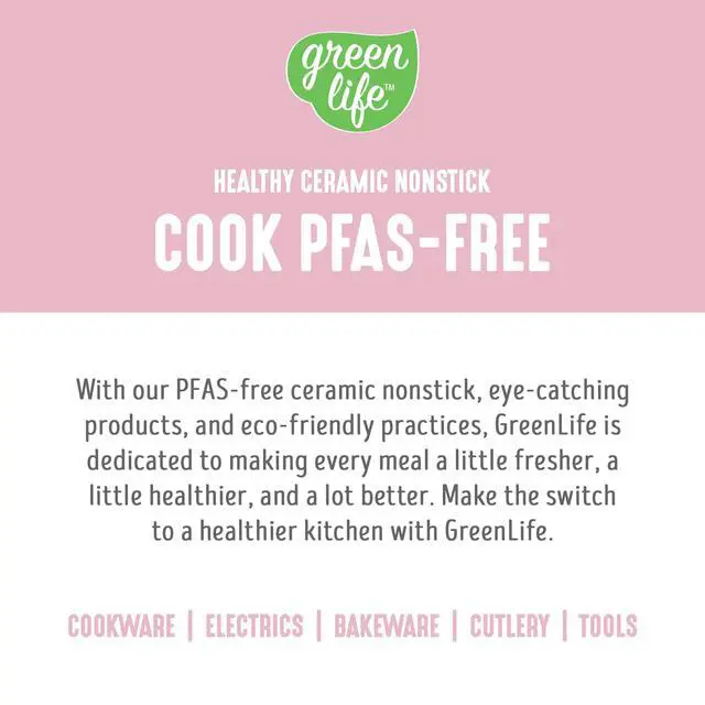 Alt view image 5 of 5 - 2.5QT Nonstick Saucepan with Glass Lid, Soft Grip, PFAS-Free Ceramic, Multipurpose Chef Pan, Milk & Sauce Cooking Pot, Dishwasher & Oven Safe to 350F, Stay-Cool Handle, Pink