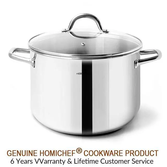 Alt view image 7 of 7 - Small Stock Pot 4 Quart Nickel Free Stainless Steel - Small 4Qt Stockpot With Glass Lid - Soup Pot Cooking Pot 4 Quart