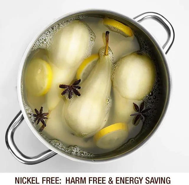 Alt view image 3 of 7 - Small Stock Pot 4 Quart Nickel Free Stainless Steel - Small 4Qt Stockpot With Glass Lid - Soup Pot Cooking Pot 4 Quart