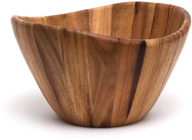 Main image of Large Wavy Bowl, Acacia
