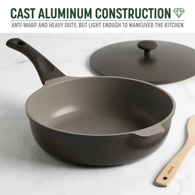 Alt view image 6 of 7 - All-in-One Pan, Multilayer Nonstick Cookware Set, High-Performance Construction, Multipurpose Design Replaces Multiple Pots and Pans, Dishwasher Safe, 11-Inch, 4.4-Quart Capacity, Graphite