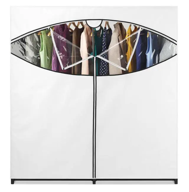 Alt view image 4 of 6 - 60-inch Extra-Wide Clothes Closet, 60 with White Cover
