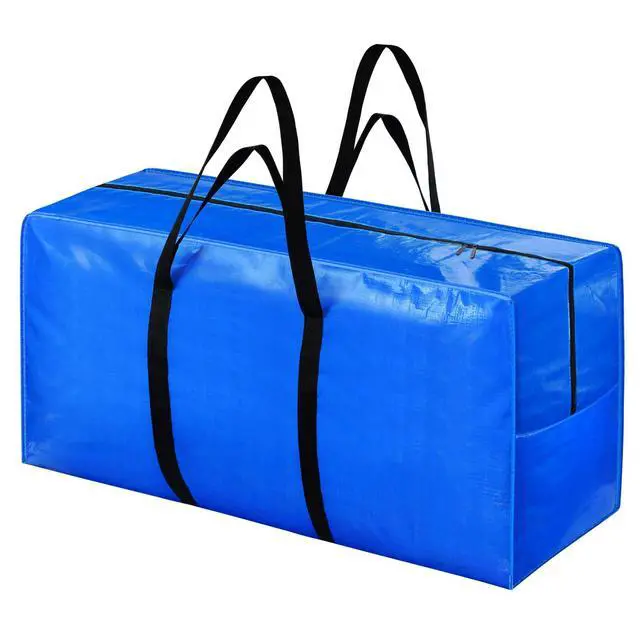 Alt view image 2 of 5 - 155 Gallon Extra Large Storage Bags, Zippered Outdoor Cushion Furniture Storage Bag with Handles,Jumbo Large Moving Bags Heavy Duty, Christmas Tree Bag, 60x30x20 inch - 2PACK