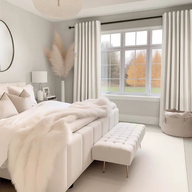 Alt view image 7 of 7 - 90 Inches Long Full Blackout Linen Curtains for Bedroom, Pinch Pleat Black Out Curtains, Viral Farmhouse Modern Lined Track Drapes 2 Panels Set for Living Room Sliding Door Winter