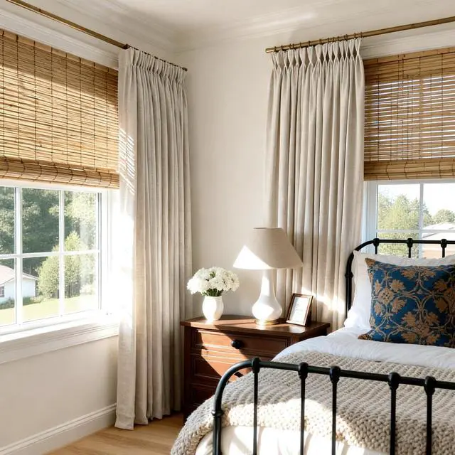 Alt view image 7 of 7 - Natural Linen Pinch Pleated Curtains Blackout, 100% Black Out Curtains 96 inch Long for Bedroom, Blackout Thermal Insulated Pinch Pleated Drapes for Living Room, 40" W x 96" L, 2 Panels Set