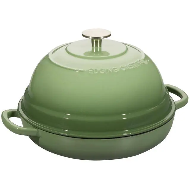 Alt view image 4 of 7 - Enameled Cast Iron Dutch Oven Pot with Lid, Round Bread Oven for Homemade Sourdough Bread Baking, 6 Quart, Pistachio Green