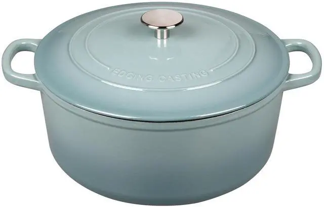 Main image of Enameled Dutch Ovens Cast Iron Dutch Oven Pot with Lid for Bread Baking, Cook, Dual Handle, 5.5 Quart, Seasalt