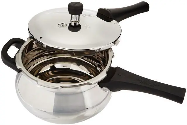 Alt view image 2 of 7 - 3.3-Liter Deluxe Alpha Induction Base Stainless Steel Baby Handi, Small, 8"D x 13"W x 6"H, Silver