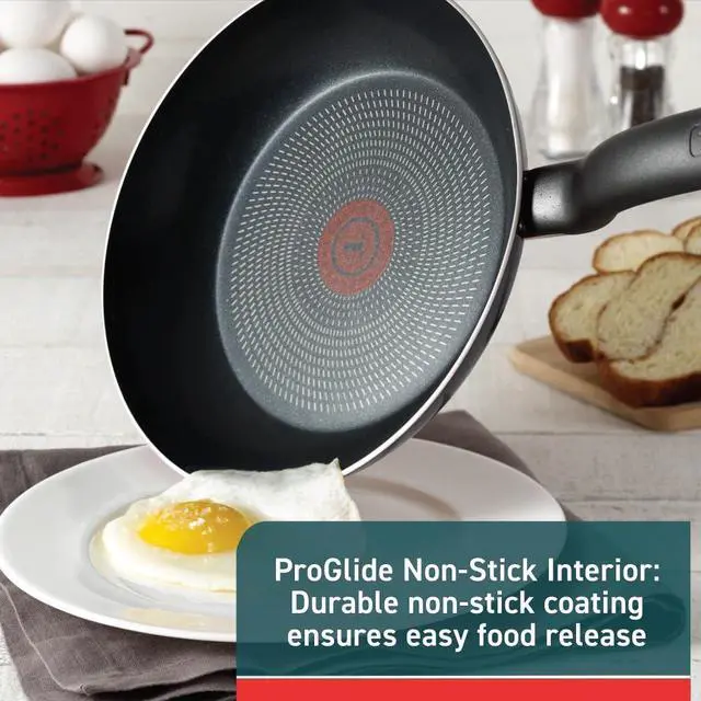 Alt view image 2 of 7 - Initiatives Nonstick Cookware Set 6 Piece Oven Safe 350F Cookware, Pots and Pans, Oven, Broil, Dishwasher Safe Gray