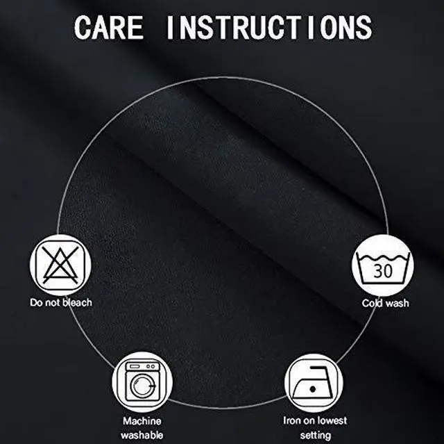 Alt view image 4 of 7 - Blackout Curtains 66 x 95 inch/Black Curtains Set of 2 Panels/Thermal Insulated Room Darkening Bedroom Curtains