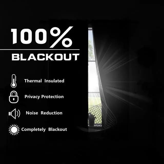 Alt view image 4 of 7 - Patterned Blackout Curtains for Bedroom 84 Inch Long,Grey Light Gray Black Out Moroccan Geometric Pattern Curtains for Living Room 2 Panels Set