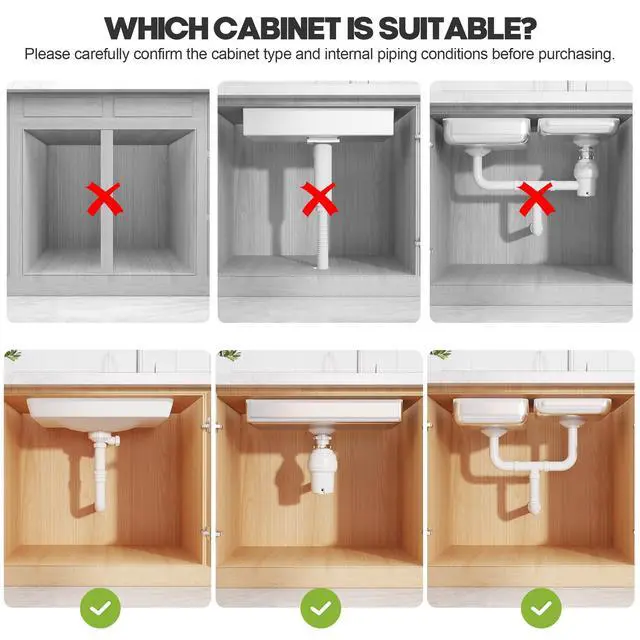 Alt view image 2 of 7 - 1 Pack Expandable Under Sink Organizers And Storage With Upgrade Ball-Bearing Slide Tracks,2-Tier Pull Out Under Cabinet Organizer Height Adjustable,Slide Out Under Sink Drawers-Black(Patent Pending)