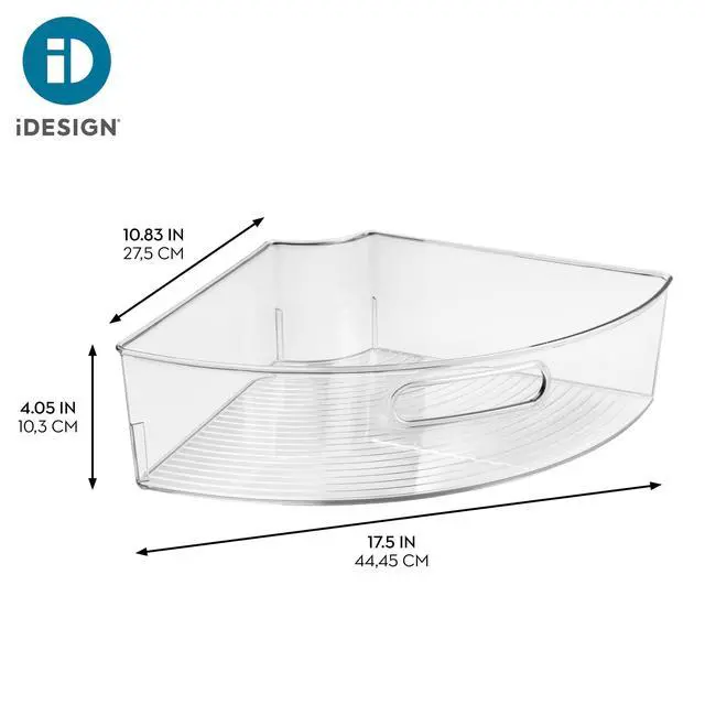 Alt view image 4 of 7 - Clear Plastic 1/4 Wedge Bin, 4-Pack