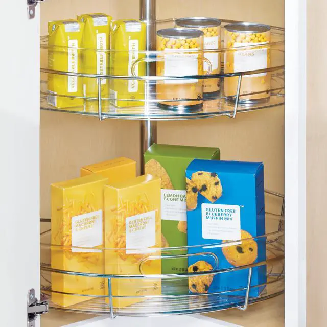 Alt view image 3 of 7 - Clear Plastic 1/4 Wedge Bin, 4-Pack