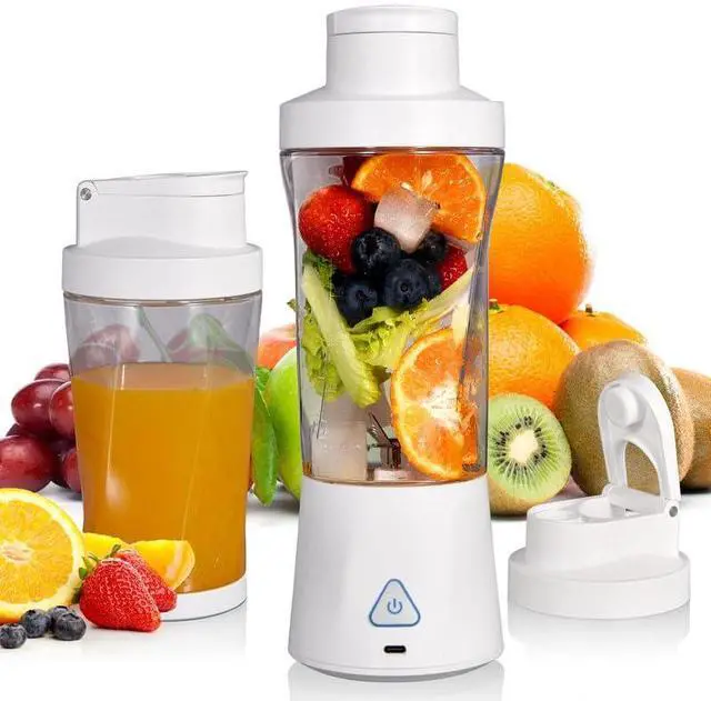 Main image of Personal Blender Wireless 24oz Cordless Mini 360 Watt Portable Blender-for Smoothies Freshly Squeezed Juices 6000mAh Self Cleaning and BPA Free Portable Juicer with 6 Sharp Blade Pearl White