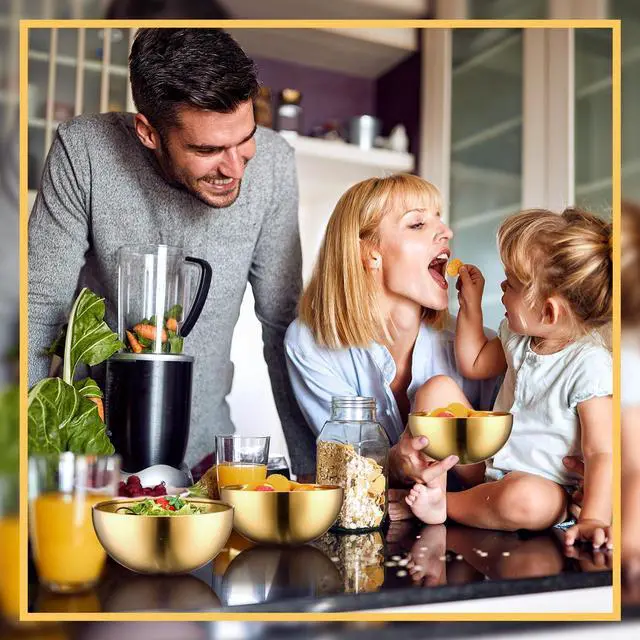 Alt view image 5 of 7 - 10 Pcs Gold Bowls 5.9 Inch Stainless Steel Mixing Bowls Decorative Esthetician Bowl for Facial Metal Serving Bowl for Holiday Birthday Party Wedding Baking Prepping Salad Fruit Soup