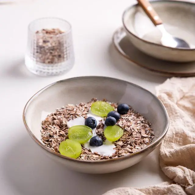 Alt view image 5 of 7 - Ceramic Cereal Bowls Set of 6, 24 oz Handmade Stoneware Bowls Set for Cereal Soup Salad, Stylish Kitchen bowls for Meal, Dishwasher & Microwave Safe, Reactive Glaze-Cappuccino