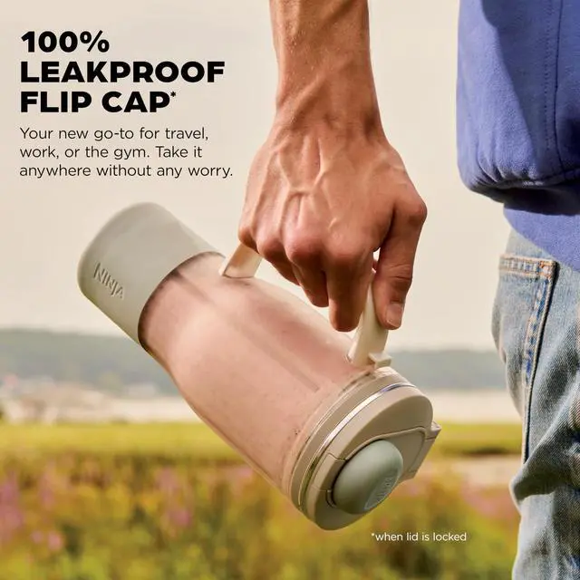 Alt view image 3 of 5 - BlendBOSS | Personal Smoothie Tumbler | 26oz Travel Tumbler w/Leakproof Lid, Detachable Straw & Integrated Chug Spout | Dishwasher Safe & BPA Free | Stone Mint | XSKDB326SLST