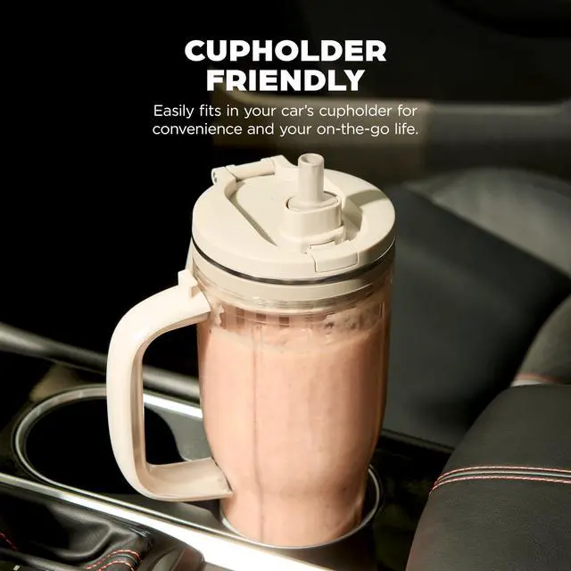 Alt view image 5 of 5 - BlendBOSS | Personal Smoothie Tumbler | 26oz Travel Tumbler w/Leakproof Lid, Detachable Straw & Integrated Chug Spout | Dishwasher Safe & BPA Free | Stone Mint | XSKDB326SLST