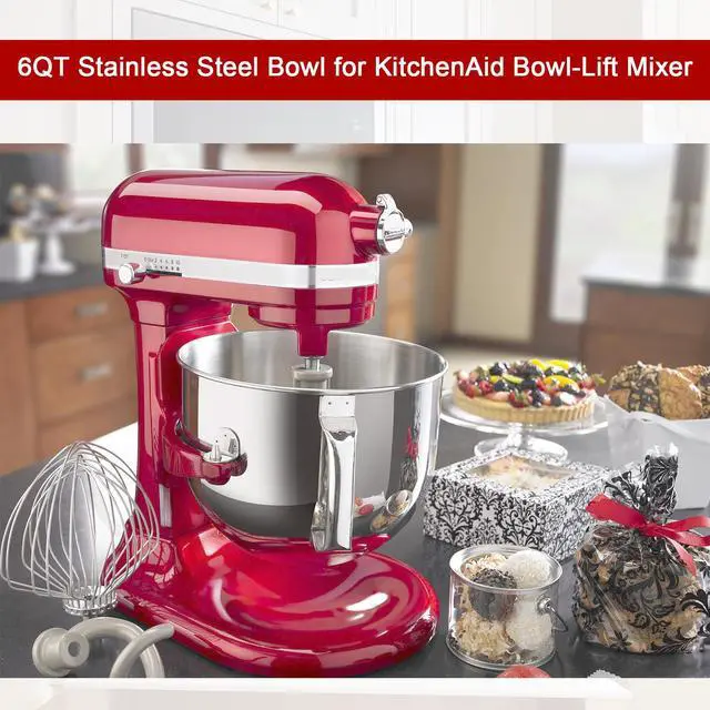 Alt view image 7 of 7 - 6QT Mixer Bowl for KitchenAid 6QT Bowl Lift Stand Mixers