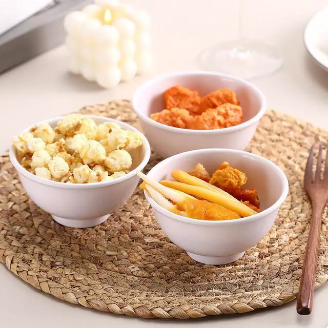 Alt view image 6 of 7 - 36 Pcs Bowls Set Unbreakable Dessert Soup Salad Bowls for Pasta Cereal Soup Dishwasher Safe (10 oz,White)