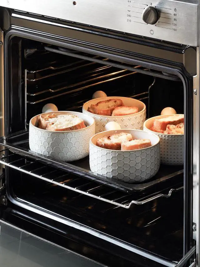 Alt view image 3 of 6 - French Onion Soup Bowls, 18 Ounce Soup Bowls With Handles for Chili, Beef Stew, French Onion Soup Crocks Oven Safe - 5 inch, Set of 4, Arctic White