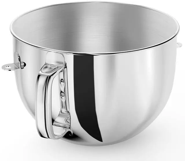 Main image of 6QT Stainless Steel Mixer Bowl for Kitchenaid Stand Mixers, Kitchen Aid Mixing Bowl for 6QT Lift Mixer with Handle