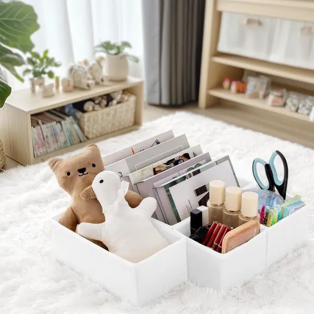 Alt view image 7 of 7 - Drawer Organizer Clothes, 24 Pack Dresser Organizer for Baby Clothes, Underwear, Sock- Foldable Closet Organization and Storage Dividers Bins for Nursery, Bedroom and Dorm (White)