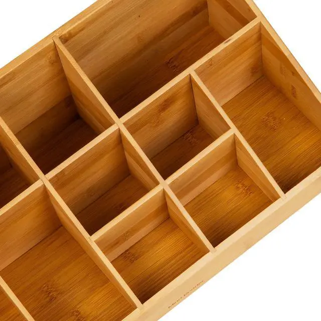Alt view image 4 of 7 - Cup and Condiment Station, Countertop Org, Coffee Bar, Rayon from Bamboo Cup, 18.125"L x 9.5"W x 6.5"H, Brown