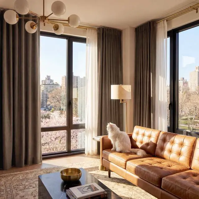 Alt view image 5 of 7 - Brown 100% Blackout Curtains 96 inches Long, Thermal Insulating Privacy Energy Saving Linen Curtains for Bedroom Living Room Window Office Theater Dining Nursery, W52 x L96, 2 Panels
