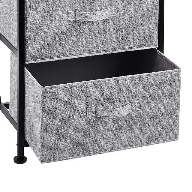 Alt view image 2 of 4 - Fabric 4-Drawer Storage Organizer Unit for Bedroom Closet, Black