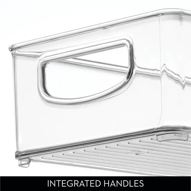 Alt view image 7 of 7 - Slim Extra Long Clear Storage Bin, 4-Pack