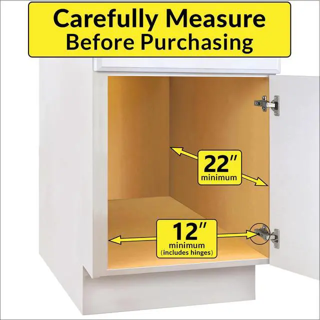 Alt view image 4 of 7 - Pull Out Cabinet Organizer, 11" x 21" Slide Out Cabinet Organizer Pull Out Drawer Pull Out Shelves for Kitchen Cabinets Under Sink Organizers - Lifetime Ltd. Warranty, Chrome