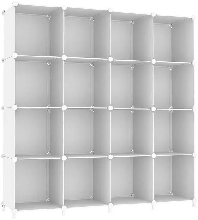 Main image of Cube Storage Organizer, 16 Cube Closet Organizer, White