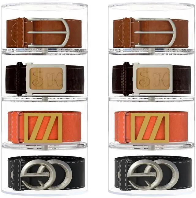 Main image of Belt Organizer, Acrylic 8 Layers Belt Case Storage Holder and Display for Accessories like Jewelry,Watch,Bracelets