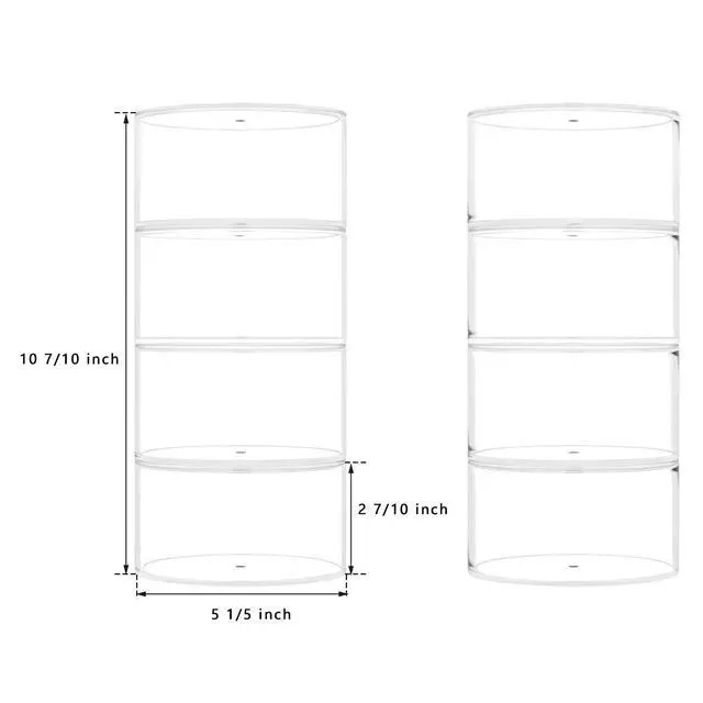Alt view image 7 of 7 - Belt Organizer, Acrylic 8 Layers Belt Case Storage Holder and Display for Accessories like Jewelry,Watch,Bracelets