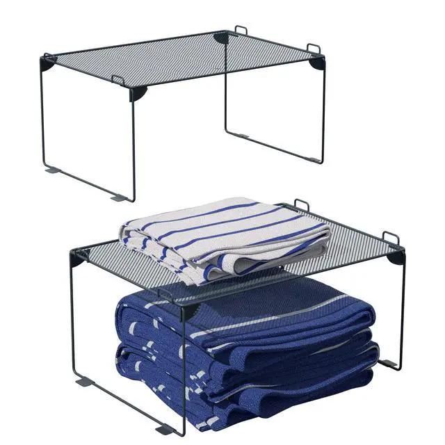 Alt view image 5 of 7 - Shelf Organizer, Gray, 2 Pack
