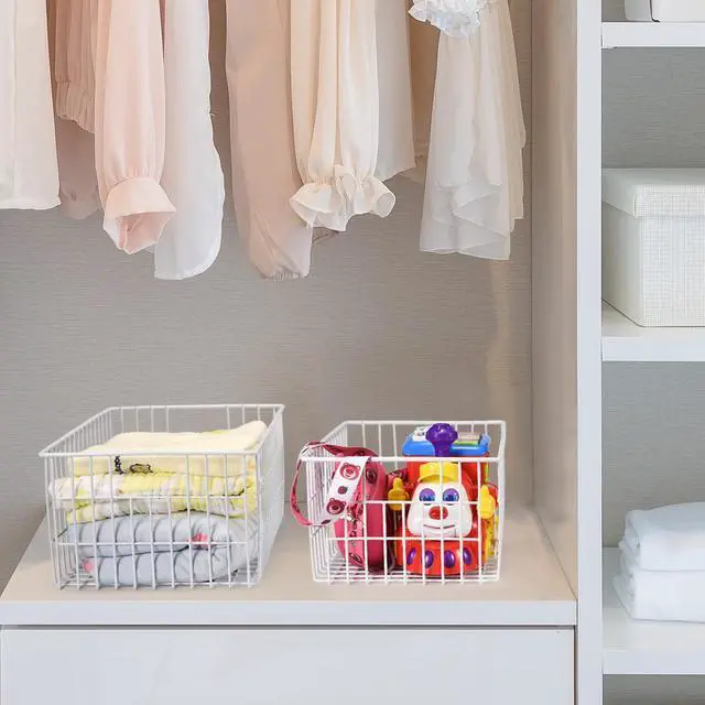 Alt view image 5 of 7 - Freezer Organizer Bins, Vertical Sides Wire Freezer Baskets for Upright Freezer, Chest Freezer Organizer Deep Freezer Storage Containers for Foods, Snacks, Vegetables, Fruits, Set of 6