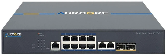 Alt view image 2 of 3 - AurCore AES2001P 8-Port Gigabit PoE+ Managed Switch with SFP, for IP Cameras, VLAN QoS ACL, 3-Year Warranty