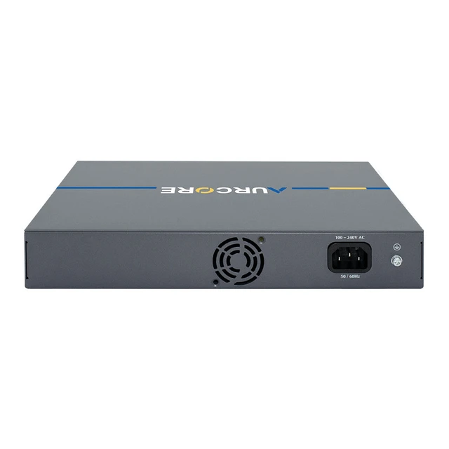 Alt view image 3 of 3 - AurCore AES2010P 8-Port Gigabit PoE+ Switch with LCD Display, VLAN QoS ACL, 3-Year Warranty