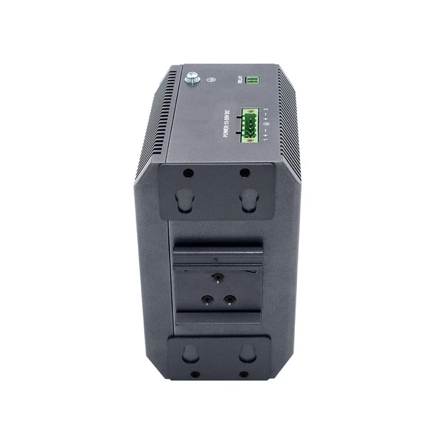 Alt view image 3 of 3 - AurCore AIS2004 8-Port Industrial Fiber Switch with 12 GE SFP, DIN-Rail Mount, VLAN QoS ACL, 3-Year Warranty