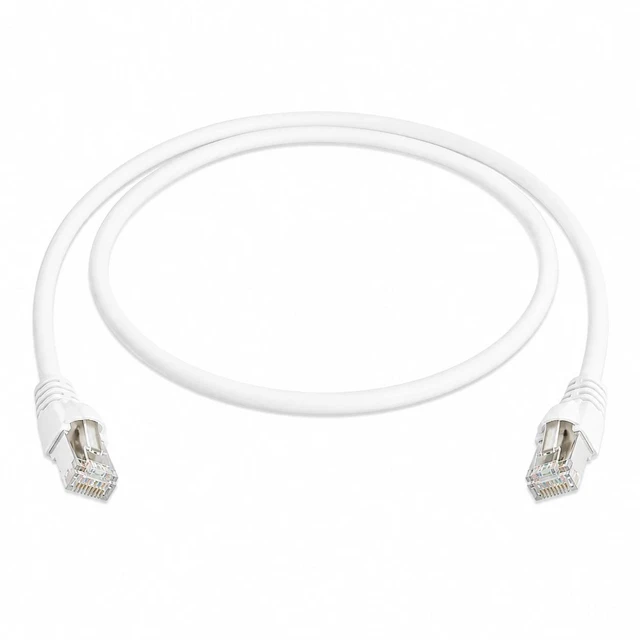Main image of Telegärtner Cat6A RJ45 S/FTP Shielded LSZH Patch Cable White