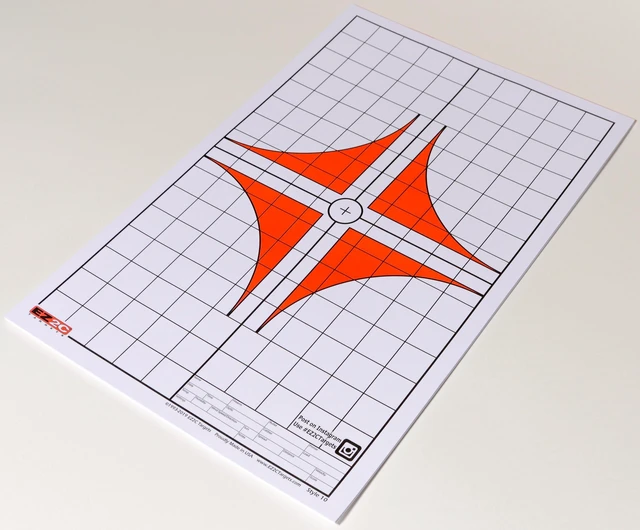 Main image of EZ2C Targets #10 Rifle Scope Sight-In Grid Paper Shooting Targets, 250 Pack (Bulk), 11"x17", Made in USA - Rifle Scope Zeroing