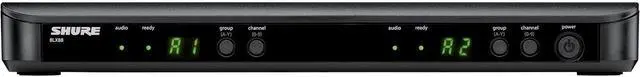 Alt view image 4 of 5 - BLX288/PG58 Dual-Channel Wireless Audio System H9 Band (512542 MHz) BLX88 Receiver, (2) BLX2 Transmitters with PG58 Dynamic Mic, Up to 14 Hr Battery, 300 ft Range