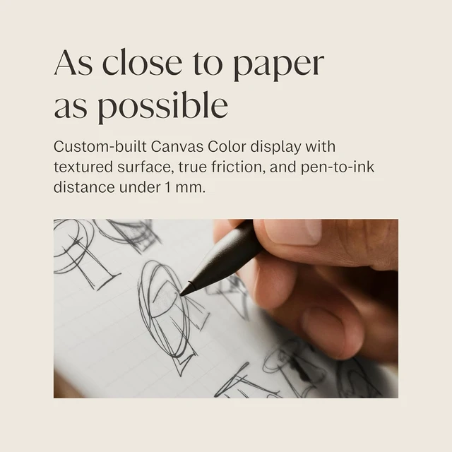 Alt view image 4 of 4 - reMarkable - Paper Pro 11.8" Paper Tablet with Marker Plus and Mosaic Book Folio - Burgundy