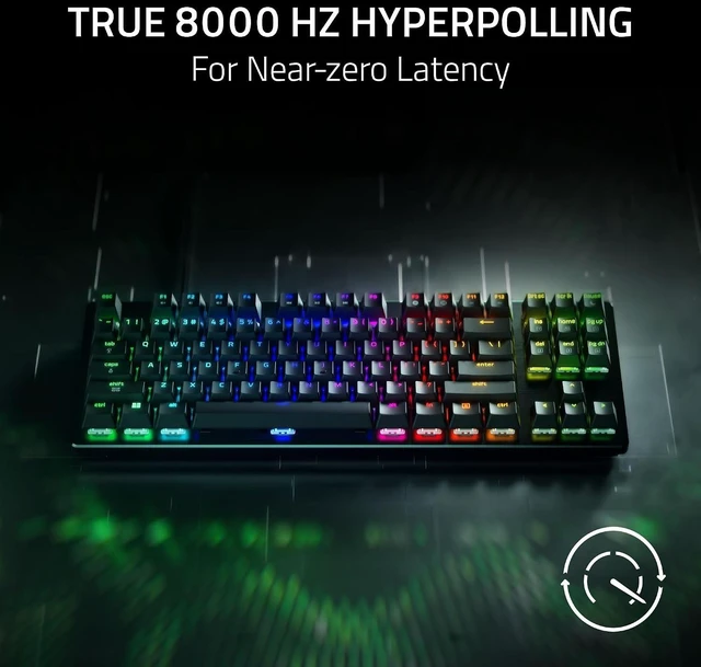 Alt view image 3 of 4 - Razer - Huntsman V3 HE Magnetic Tenkeyless 8KHz Hall Effect Magnetic Esports Keyboard - Black