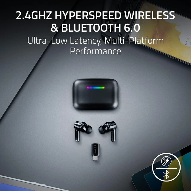 Alt view image 3 of 4 - Razer - Hammerhead V3 HyperSpeed Wireless Multi-Platform ANC Gaming Earbuds - Black