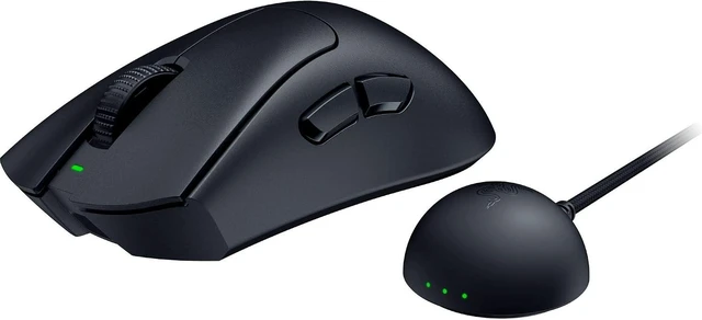 Alt view image 3 of 4 - Razer - DeathAdder V4 Pro Wireless Lightweight Optical Gaming Mouse with 150 Hour Battery - Black