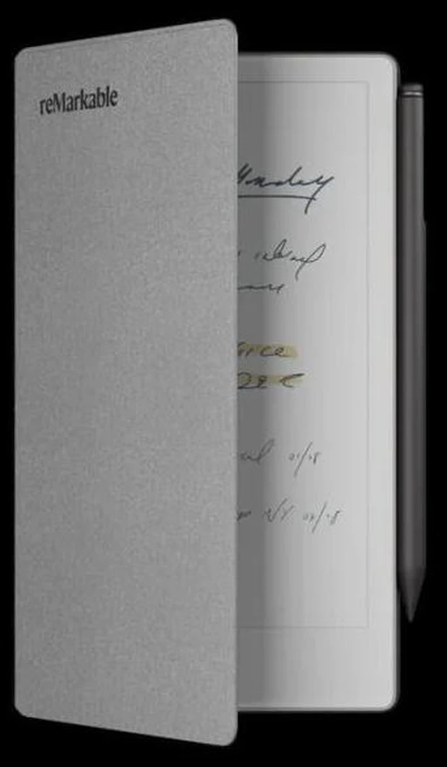 Main image of reMarkable - Paper Pro Move - 7.3" Paper Tablet with Marker Plus and Polymer weave Folio - Gray